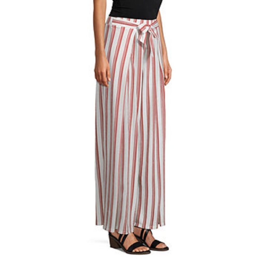 Low rise wide leg palazzo pants
